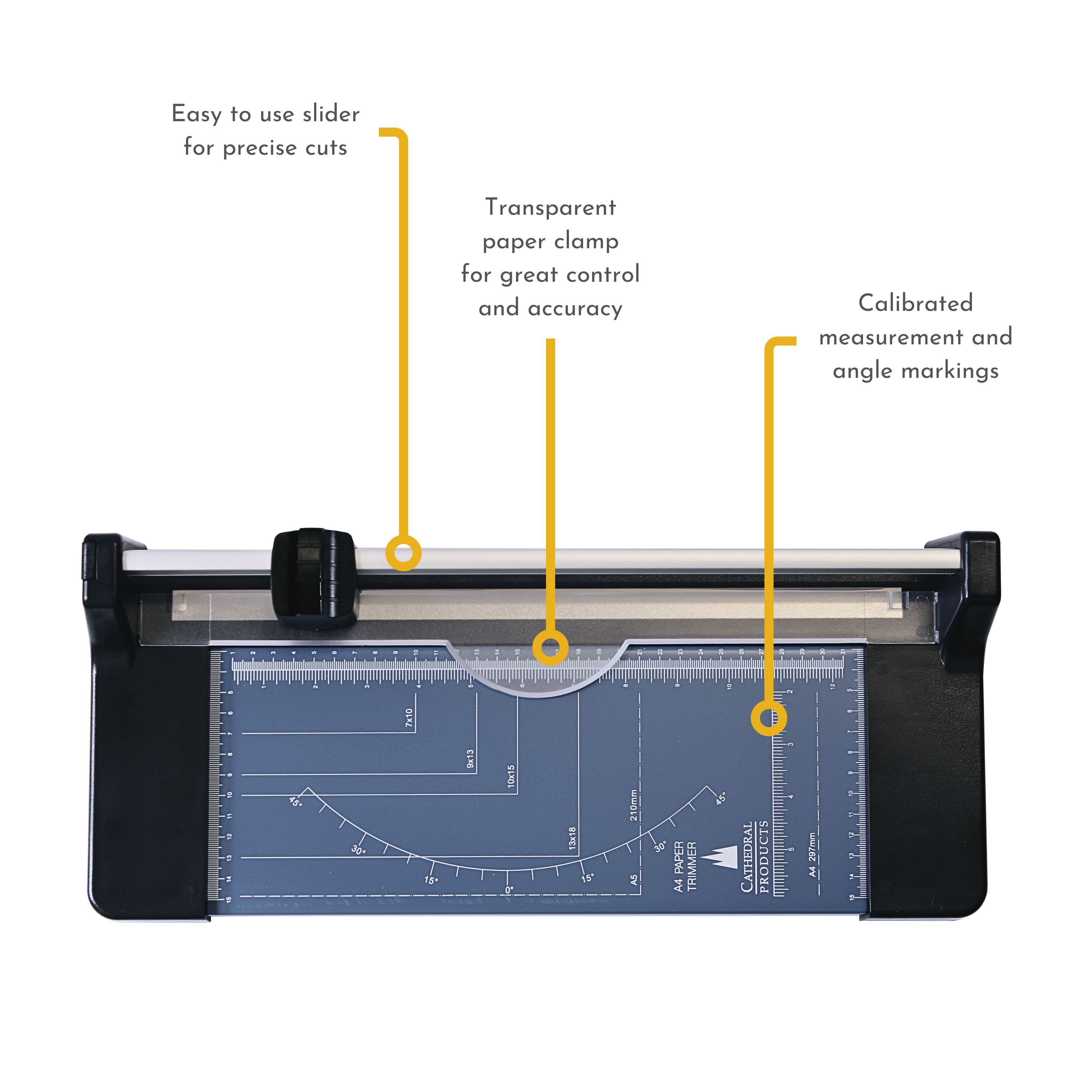 A4 Rotary Paper Trimmer Cutter with Metal Base
