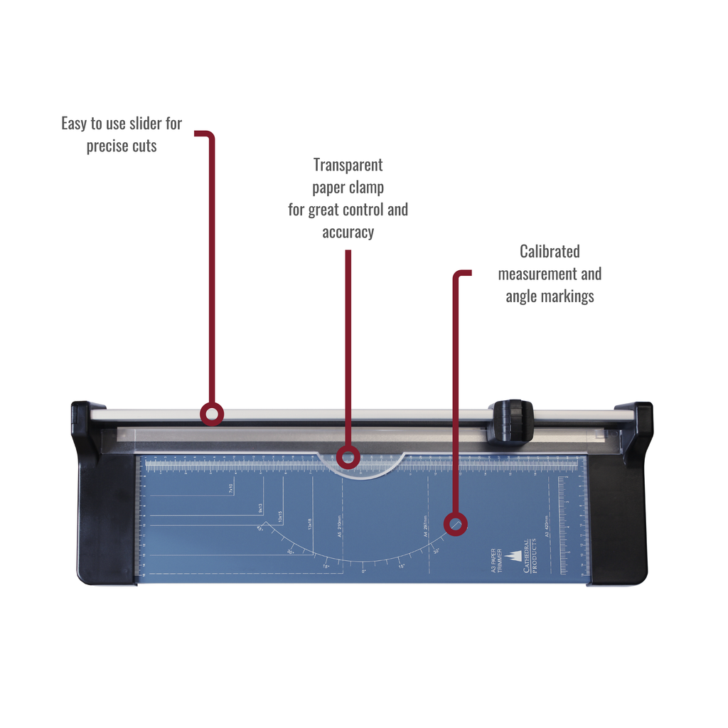 A3 Rotary Paper Trimmer Cutter with Metal Base