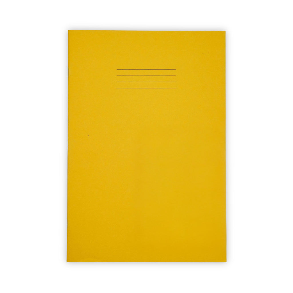 SEN A4 Exercise Books, 12mm Feint, Yellow – Pack of 10