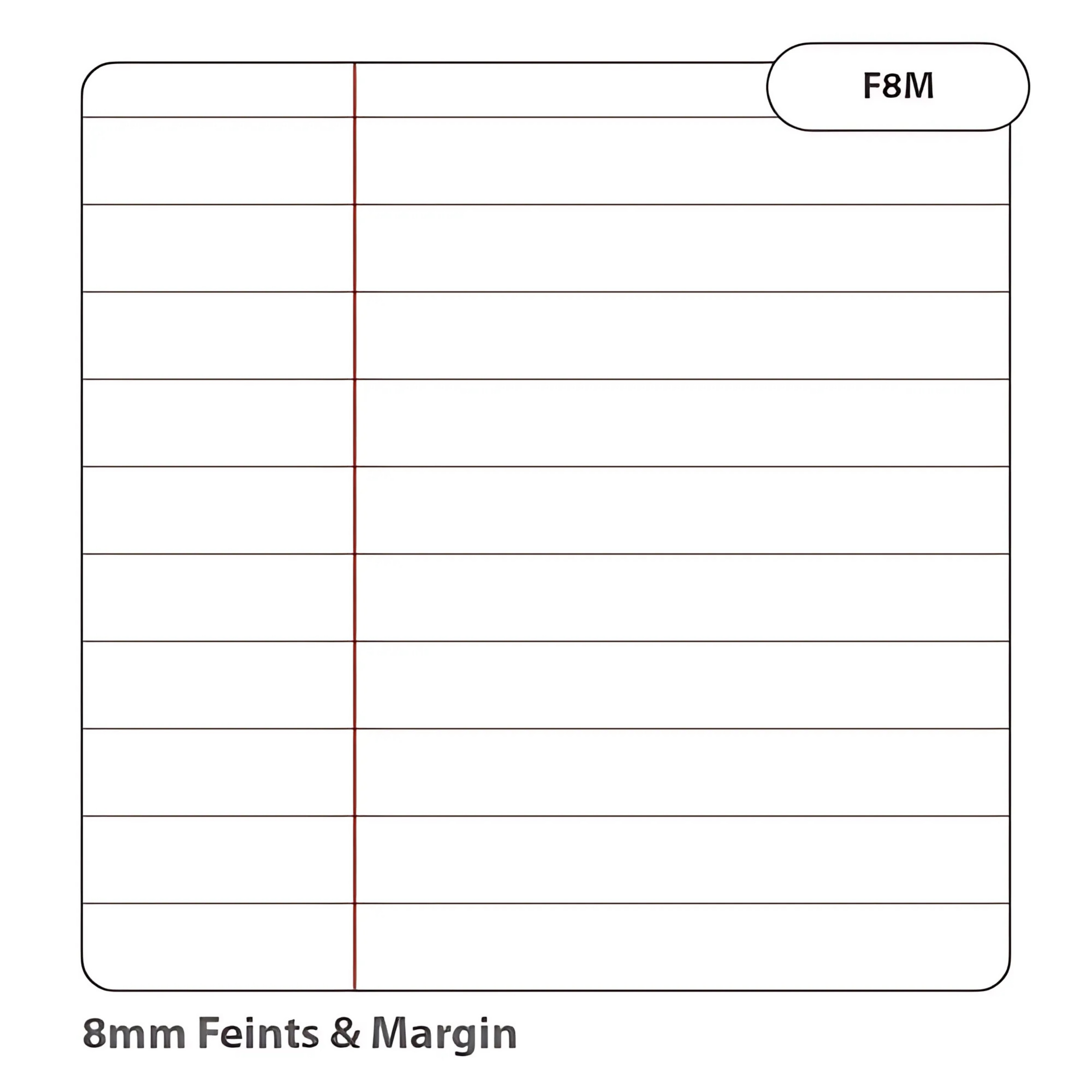 Exercise Book A4+ – 8mm Ruled with Margin –  80 Pages – Pack of 50