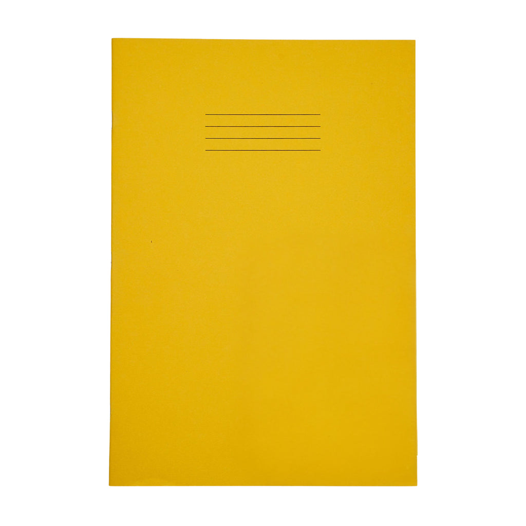 SEN A4 Exercise Books, 10mm Squared, Yellow – Pack of 10