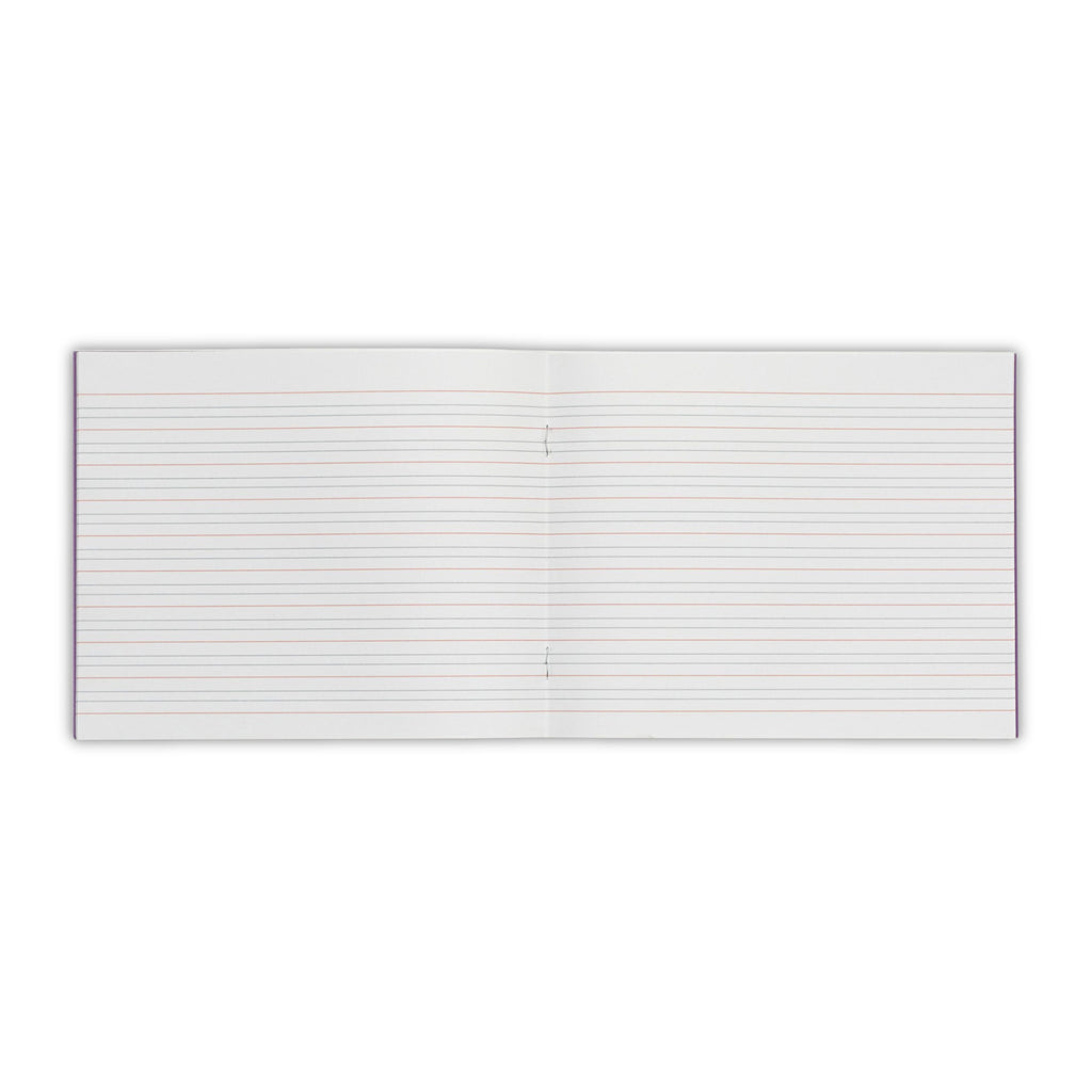 Handwriting Book 6.5 x 8 32 Page 4mm & 15mm – Purple – 100 Pack