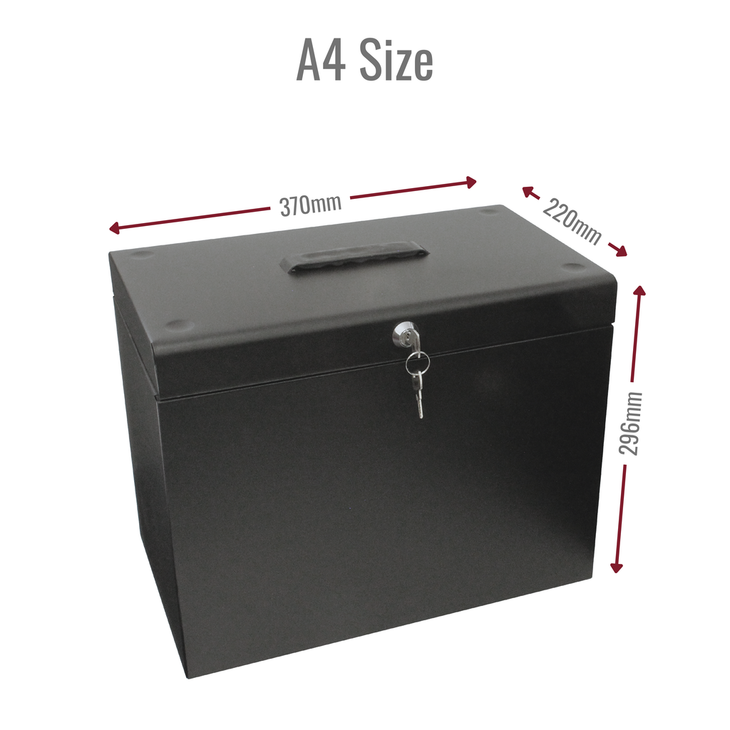 A4 Steel Home File Box