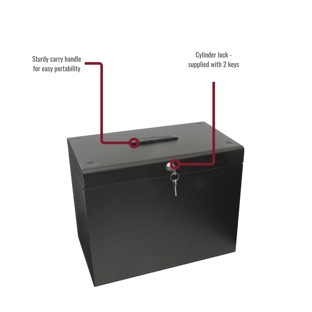 A4 Steel Home File Box