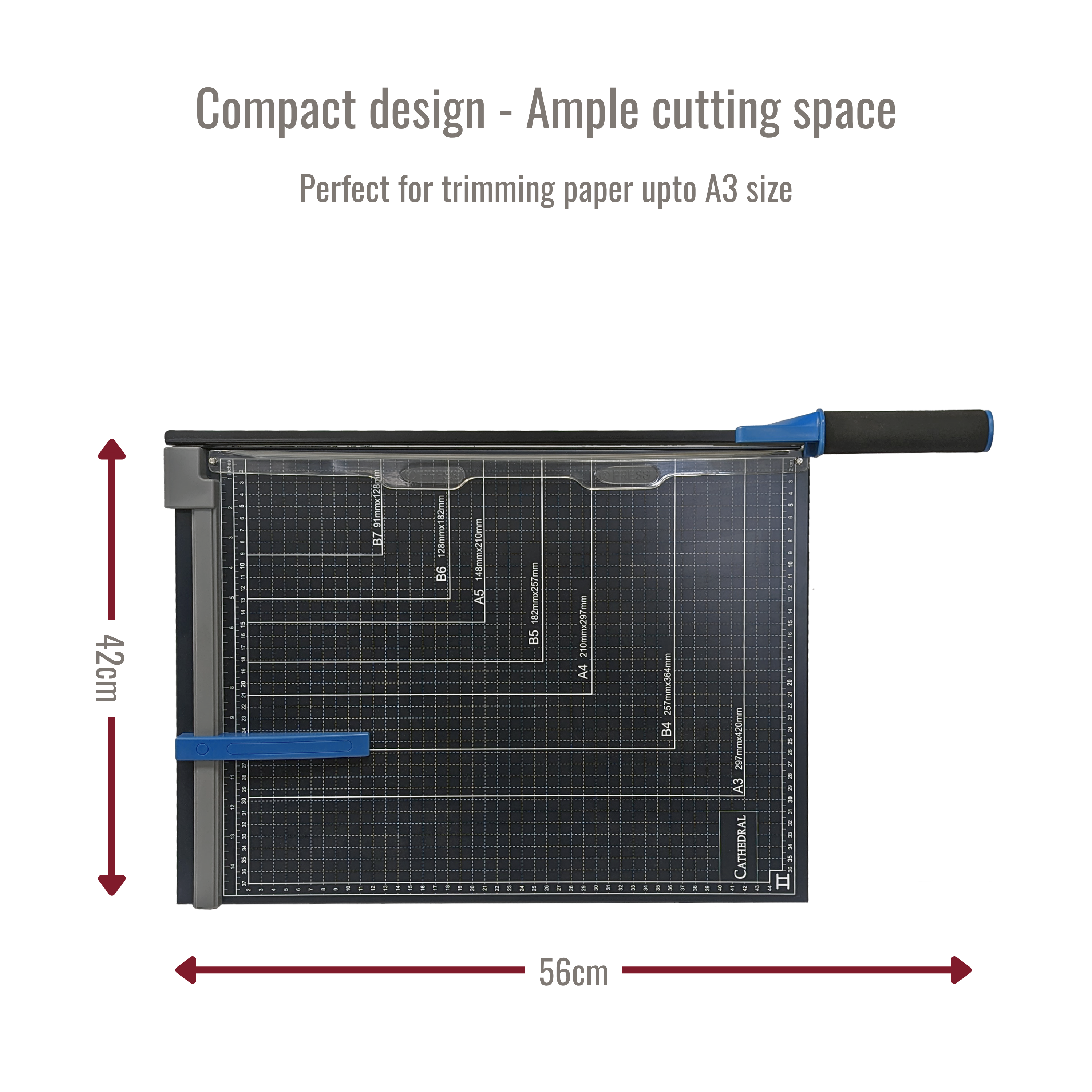A3 Paper Guillotine Cutter with Metal Base