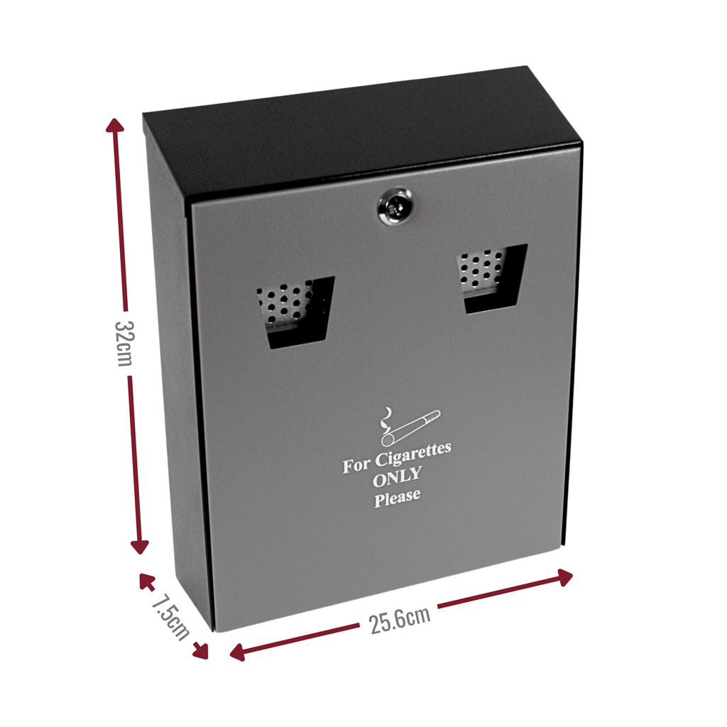 Wall Mounted Ash Bin - 3.1L Capacity