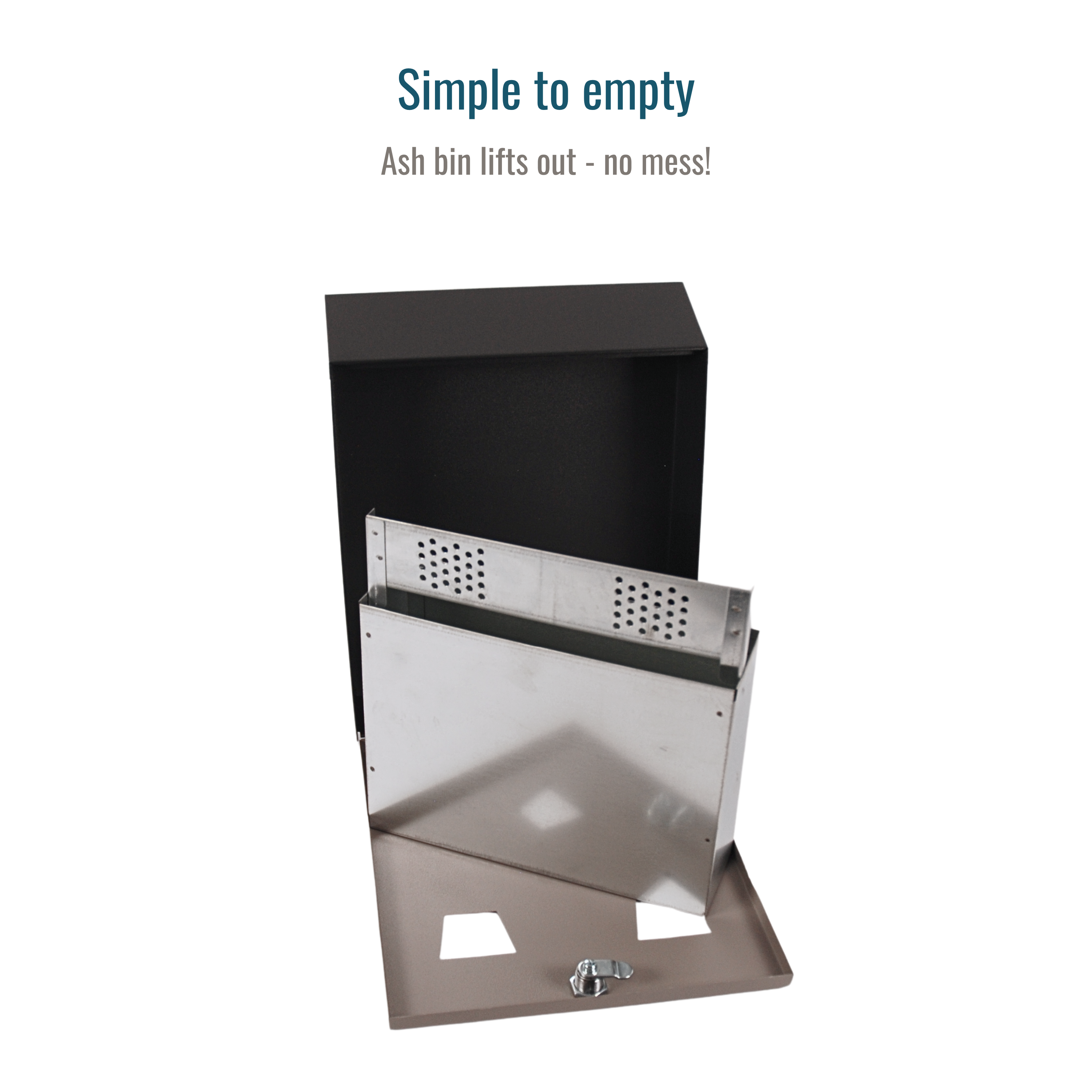 Wall Mounted Ash Bin - 3.1L Capacity