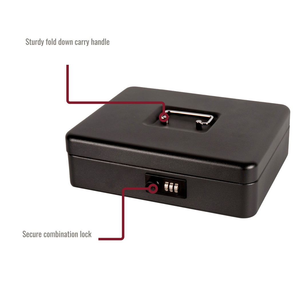 Steel Cash Box with Combination Lock 6-12Inches