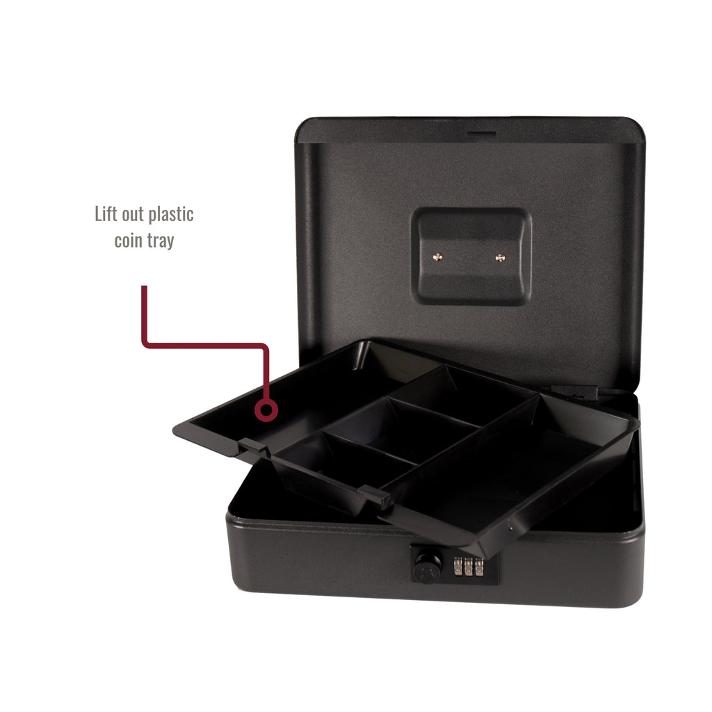 Steel Cash Box with Combination Lock 6-12Inches
