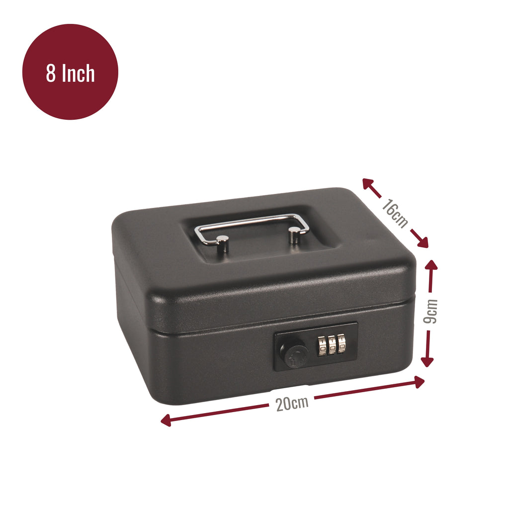 Steel Cash Box with Combination Lock 6-12Inches