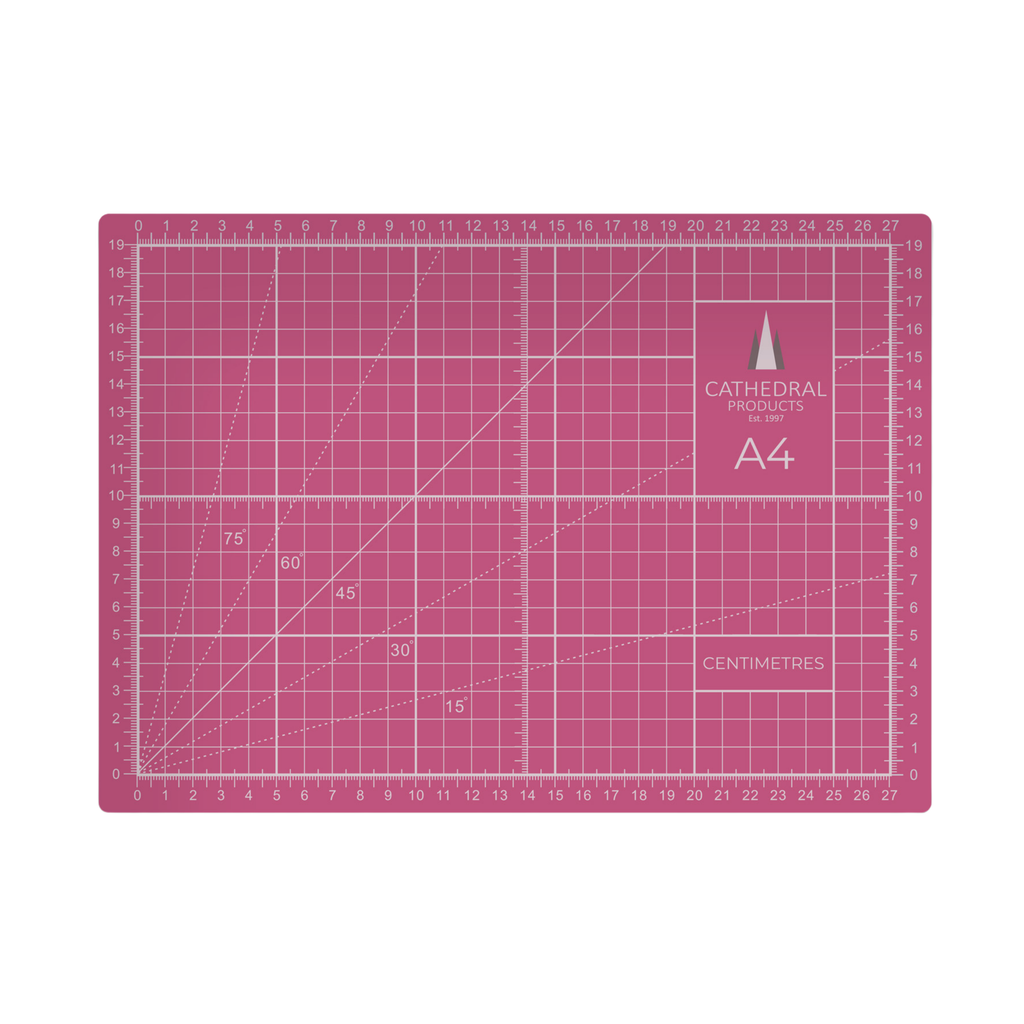 A4 Pink Double-Sided Self-Healing Cutting Mat (300 × 210 mm)