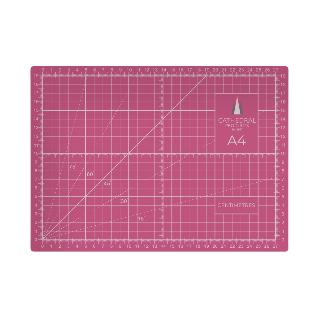 A3 Pink Double-Sided Self-Healing Cutting Mat (420 × 300 mm)