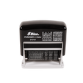 12-in-1 Self Inking Date Stamp - Date Stamp Plus 12 Phrases - 3.8mm Character Height