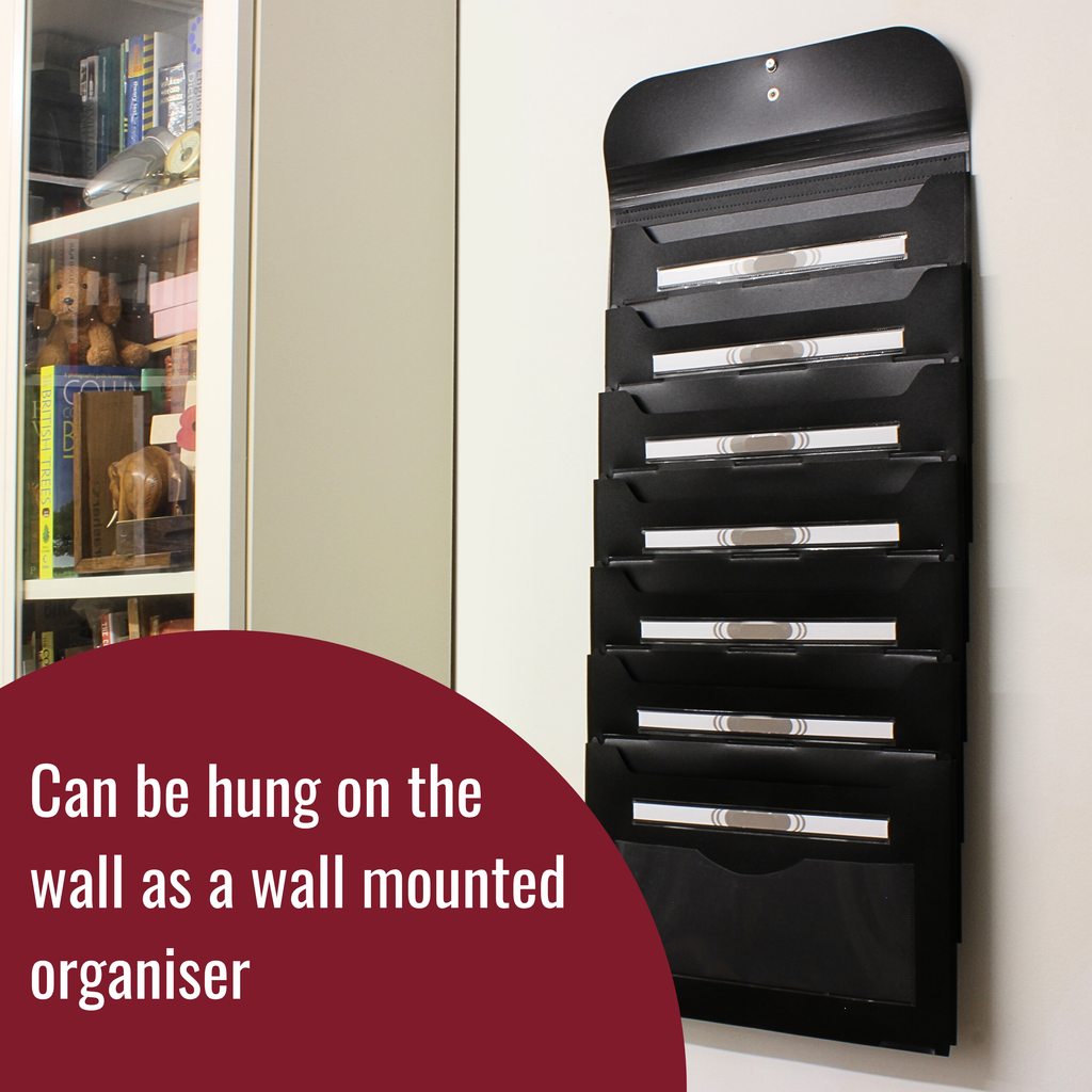 7 Pocket Expandable Wall File and Portable Organizer