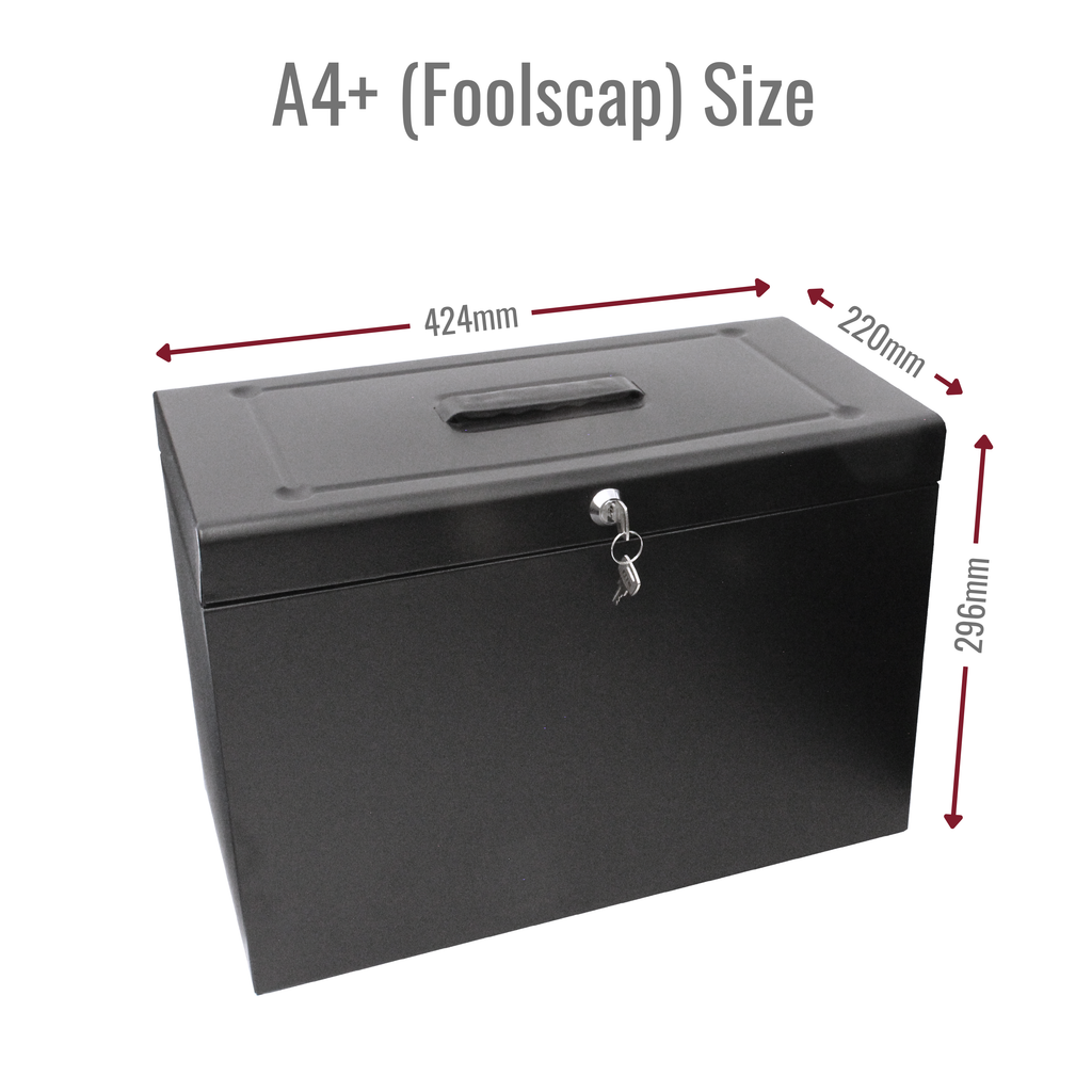 A4+ (Foolscap) Steel Home File Box