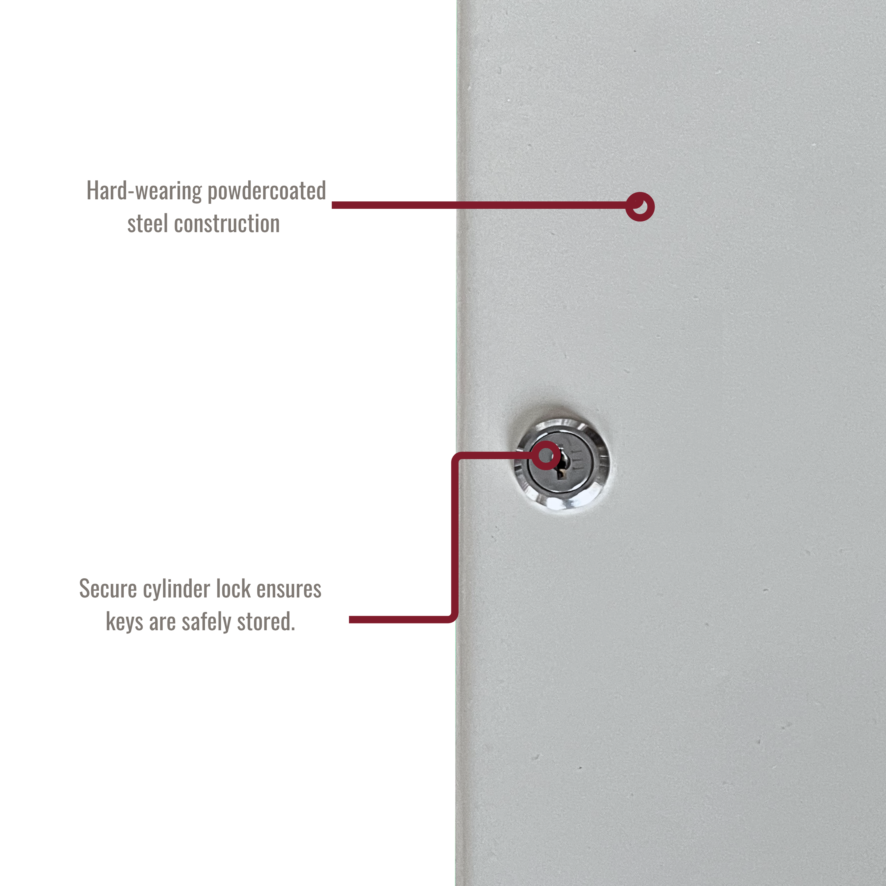 48 Key Capacity Lockable & Wall Mountable Key Cabinet