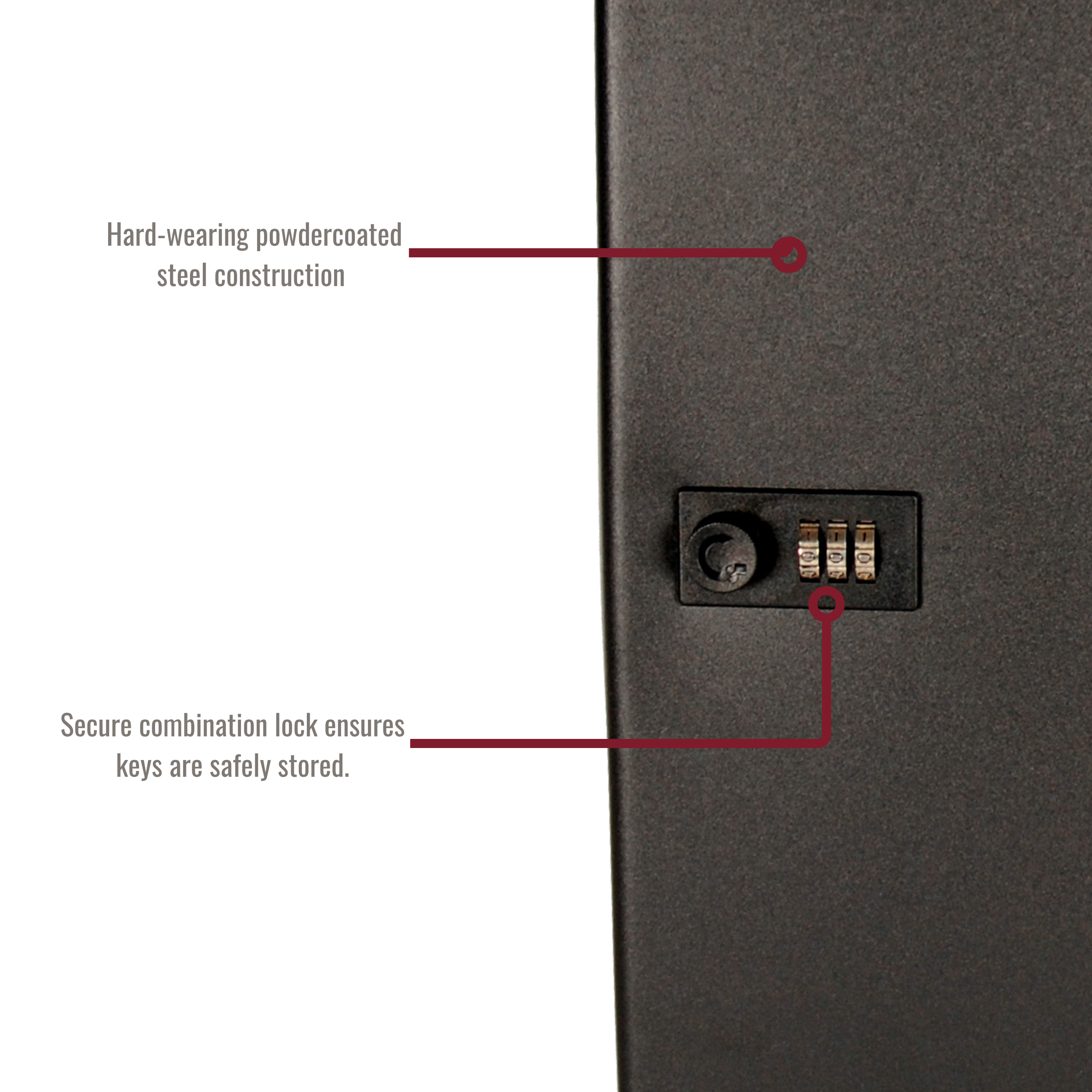 Secure 60-Key Capacity Combination Lock Key Cabinet