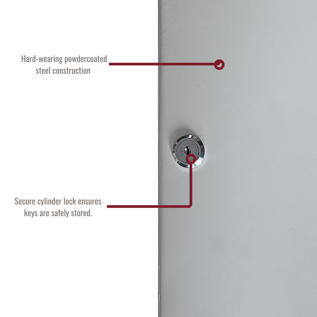 93 Key Capacity Lockable & Wall Mountable Key Cabinet