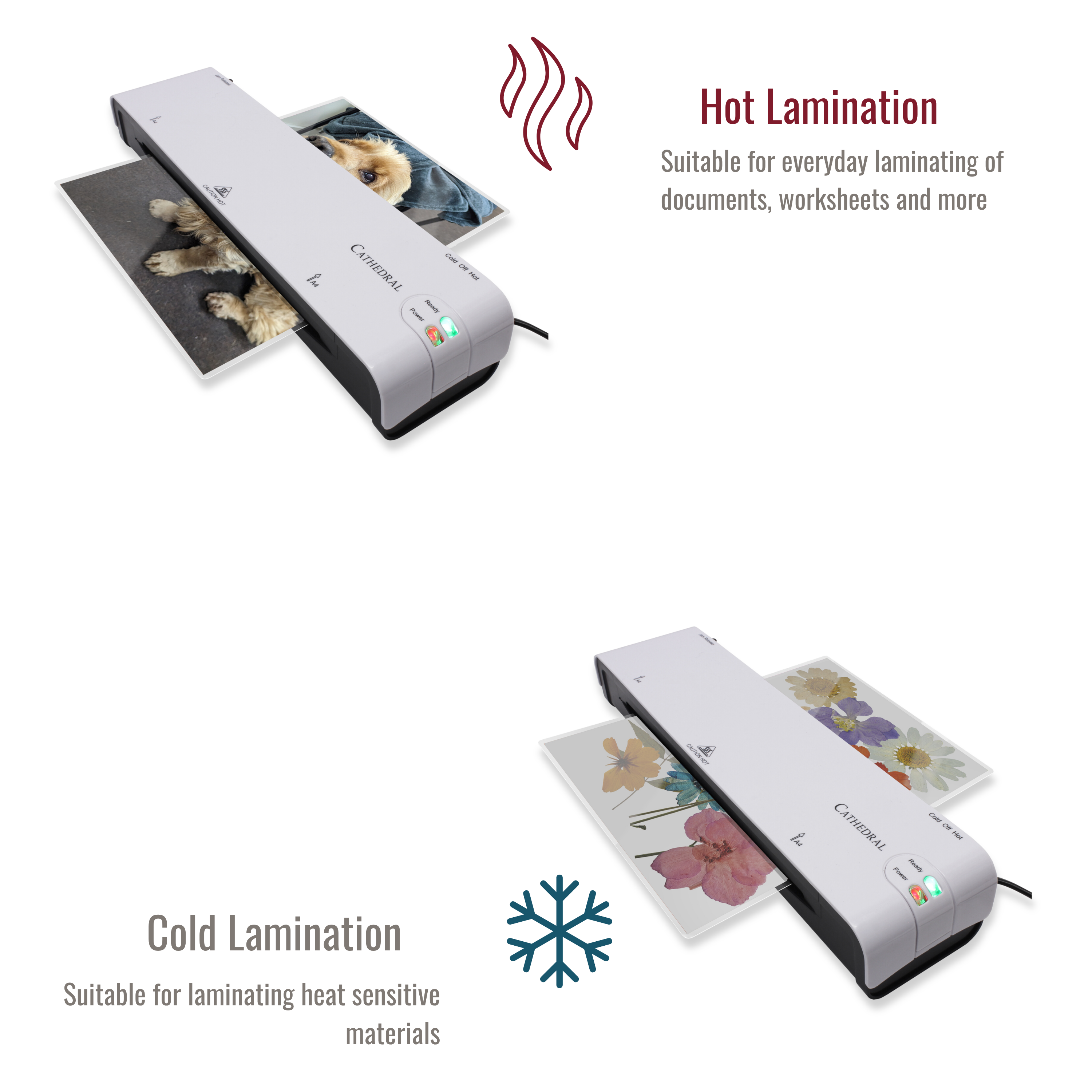 A4 Laminator - With Fast Warm Up & Jam Release