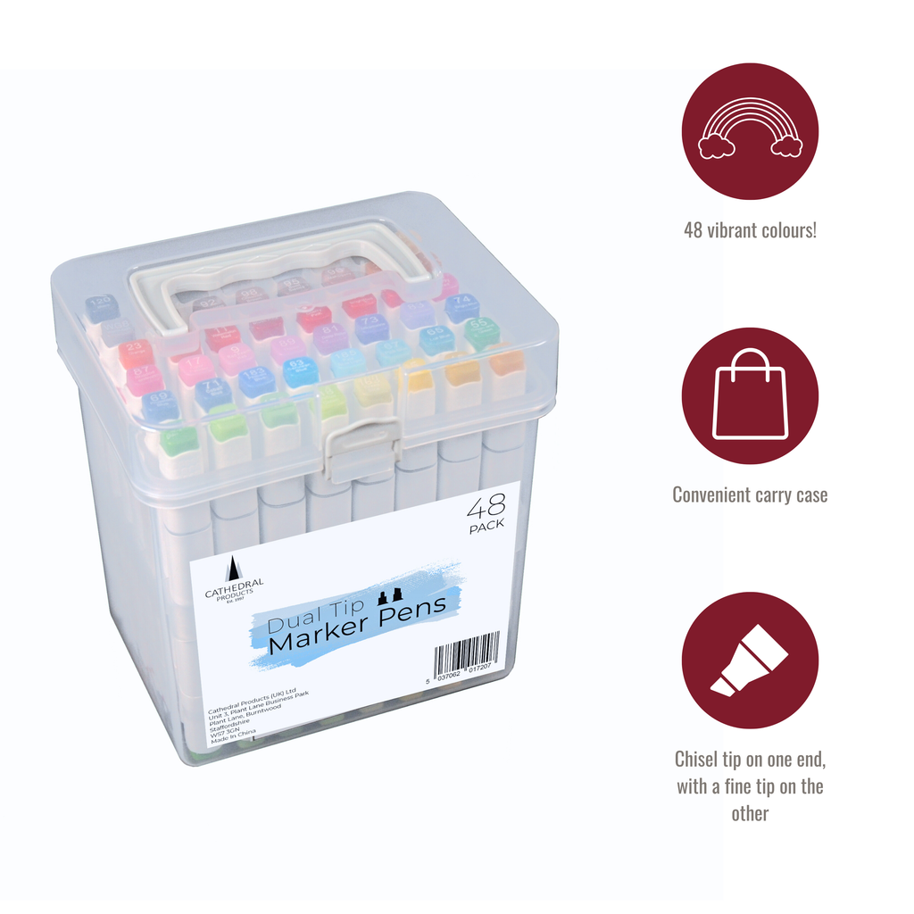 Dual Tip Art Marker Pens Set