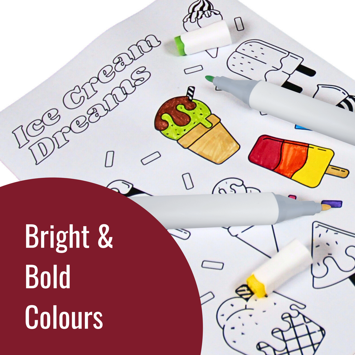 Dual Tip Art Marker Pens Set