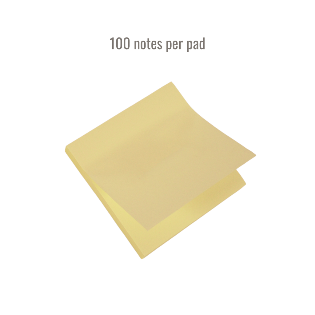 Repositionable Notes Yellow 76mm x 76mm - Packs of 12 or 24