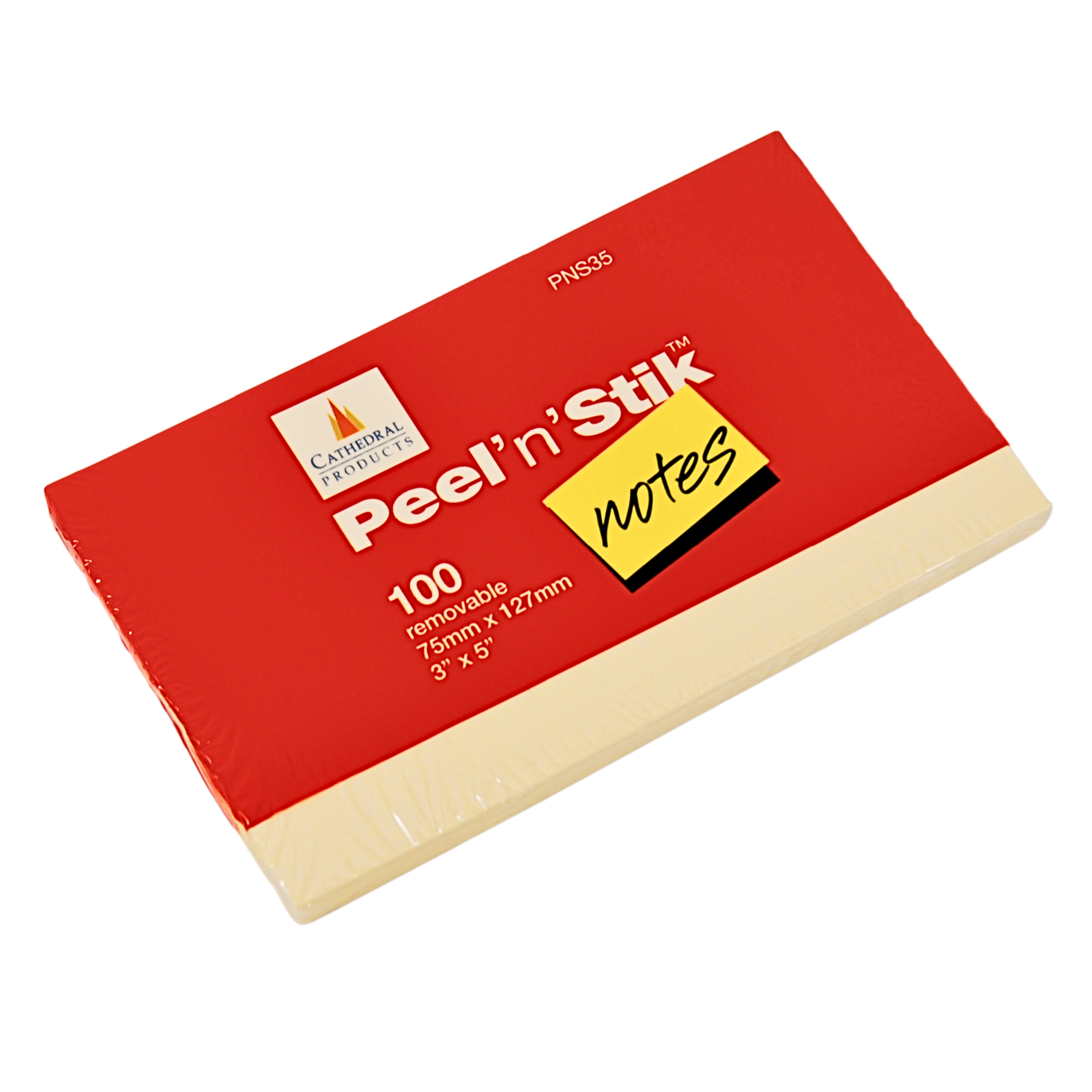 Repositionable Notes Yellow 76mm x 127mm - Packs of 12 or 24