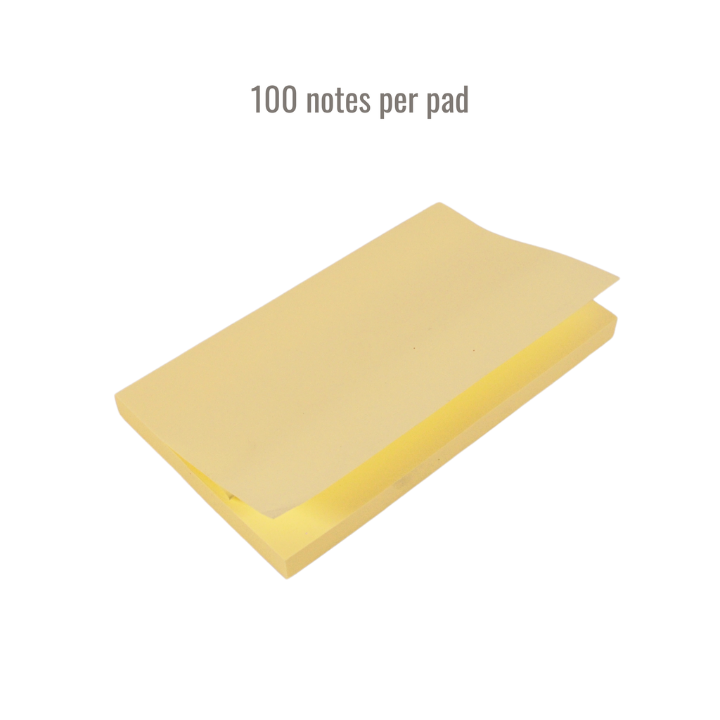 Repositionable Notes Yellow 76mm x 127mm - Packs of 12 or 24