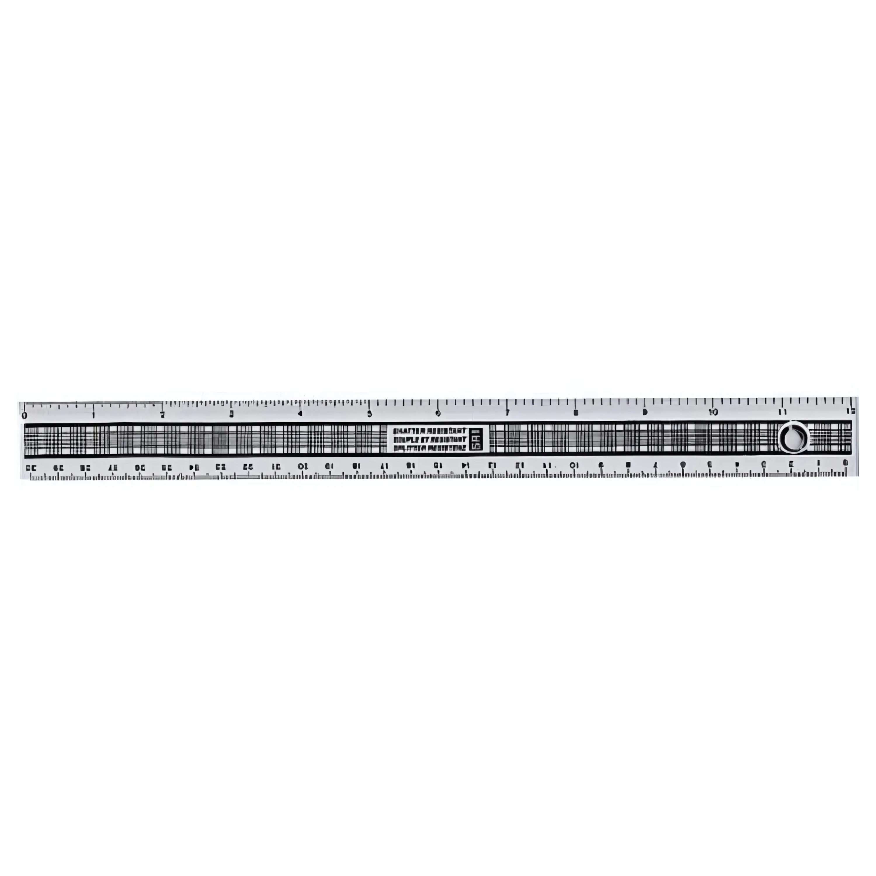 Clear Shatter-Resistant Ruler – 12" / 30cm – Dual Measurement