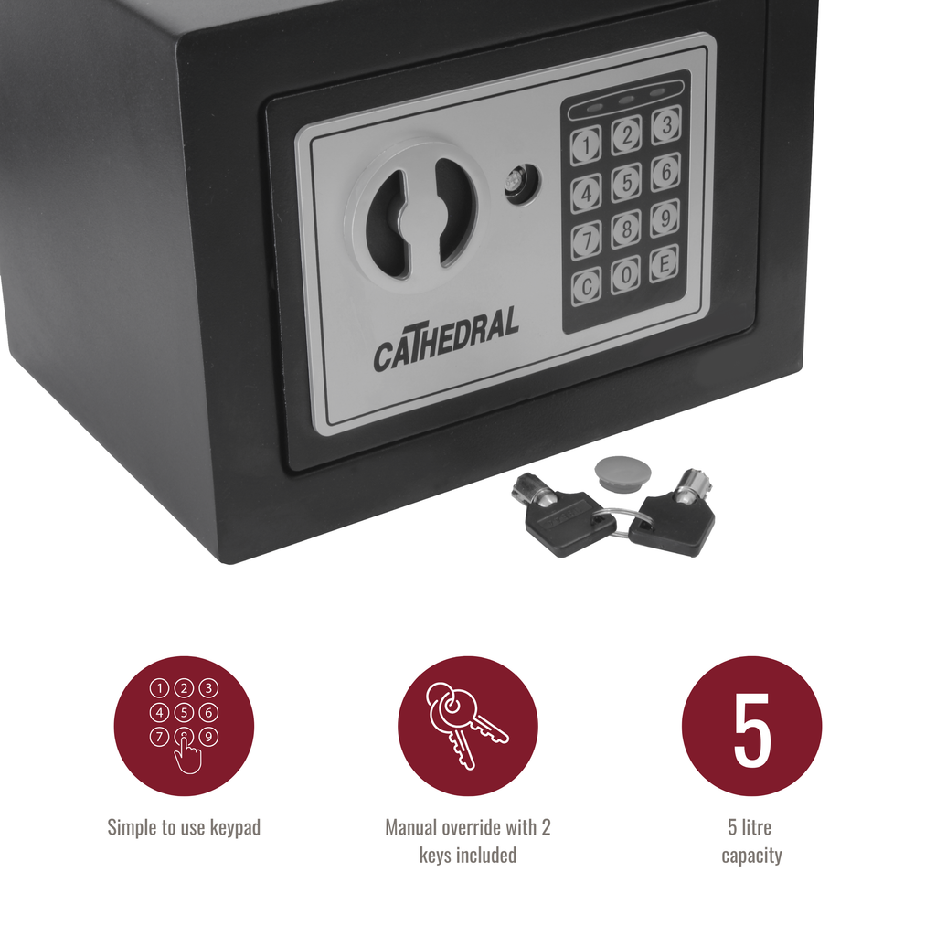 EA15 5 Litre Electronic Digital Safe with Manual Override
