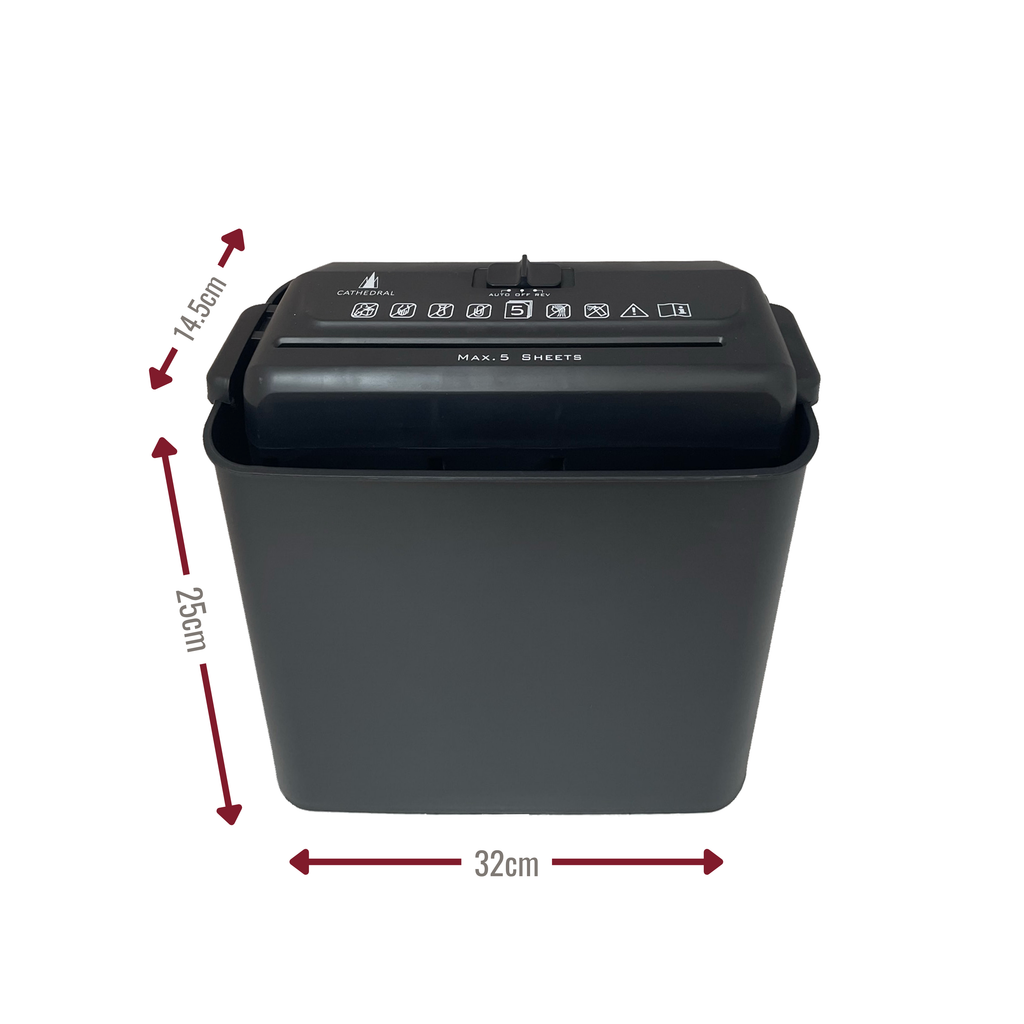 5 Sheet Strip Cut Shredder with 8.5 Litre Bin