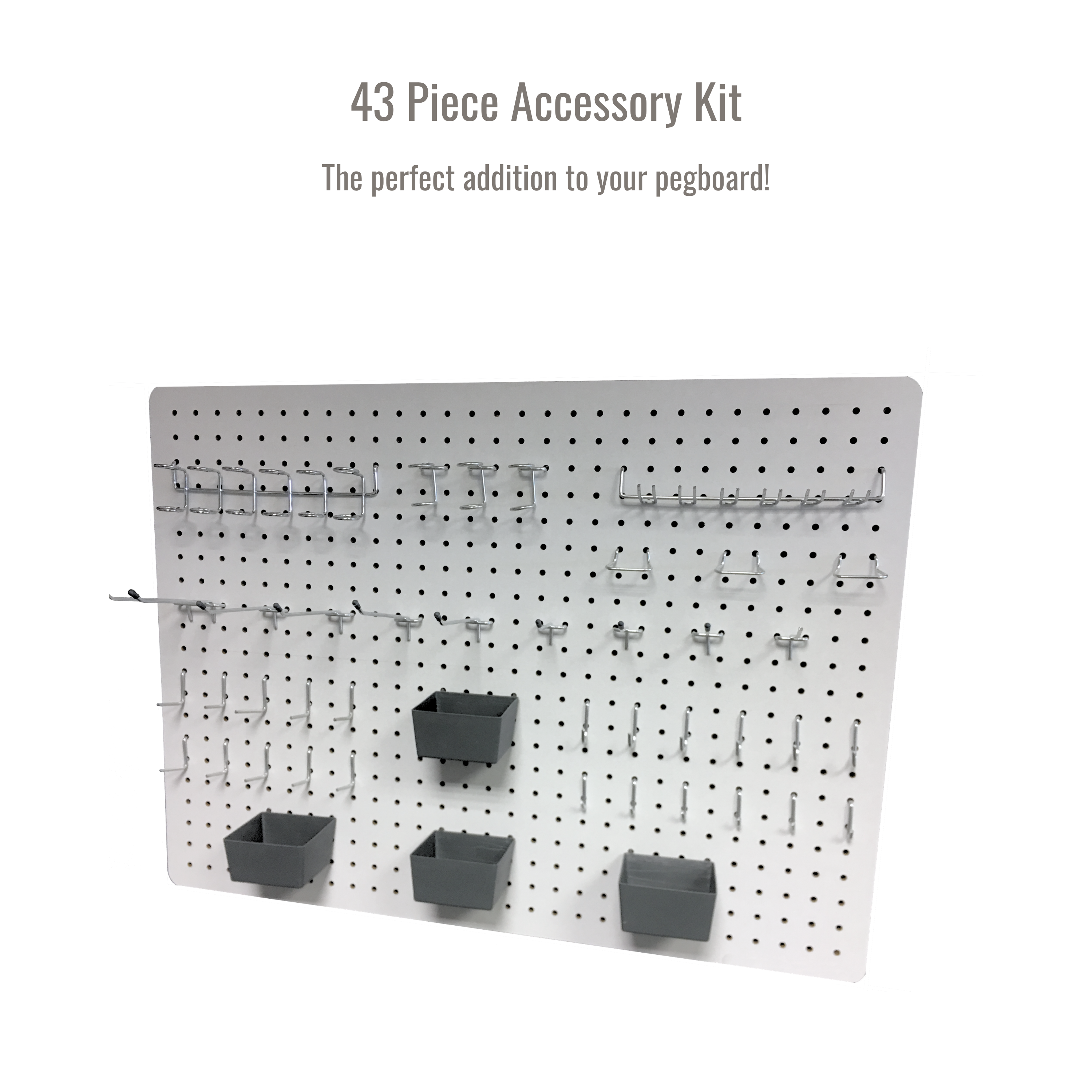 43 Piece Pegboard Accessory Pack