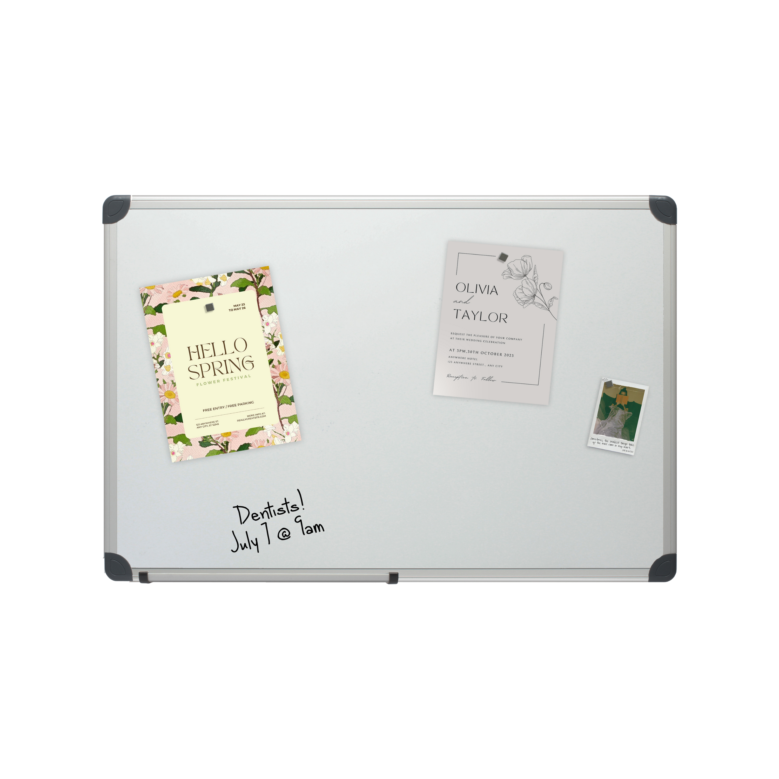 Magnetic Dry Erase Board with Accessories - 45x60cm
