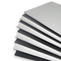 A pack of A1-sized 5mm foam boards arranged in alternating colors, with five sheets of white and five sheets of black, providing a visual representation of the product's variety for craft and presentation purposes.